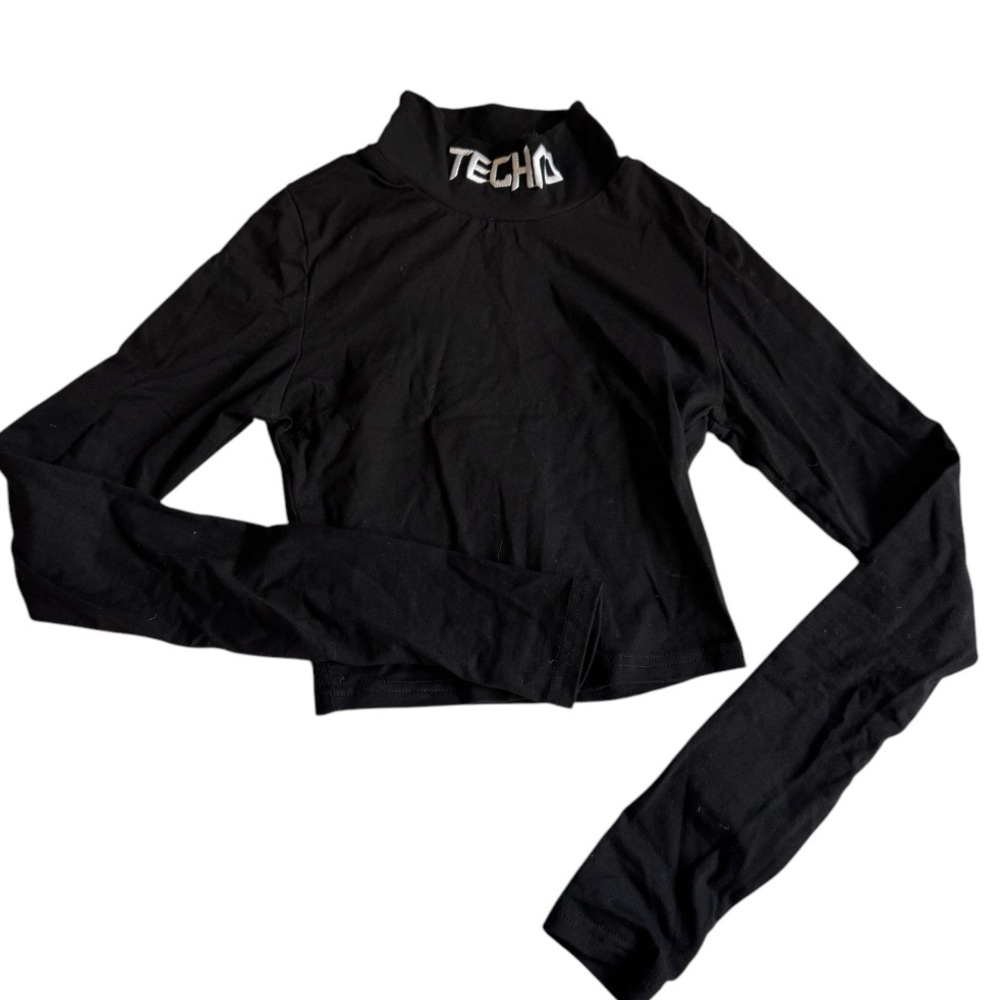 Club Exx Techno Snob Mock Neck Top